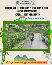 Pemkal Mertelu Lakukan Pengukuran Kembali Lokasi Koperasi Desa Merah Putih